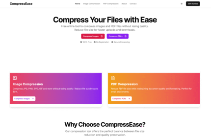 Image & PDF Compressor AdSense Approval Tool Script